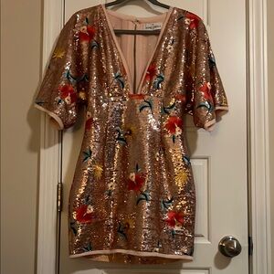 Annabella Gold Dress Elegant Blouse
